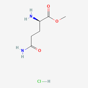 (R)-Methyl 2,5-diamino-5-oxopentanoate hydrochloride chemical structure (CAS 74817-54-2)