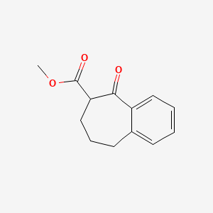 Methyl 5-oxo-6,7,8,9-tetrahydro-5H-benzo[7]annulene-6-carboxylate chemical structure (CAS 74821-55-9)