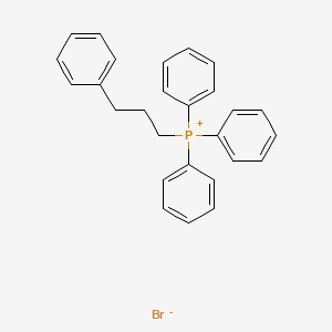 Triphenyl(3-phenylpropyl)phosphonium bromide chemical structure (CAS 7484-37-9)