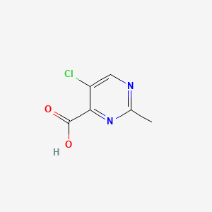 5-Chloro-2-methylpyrimidine-4-carboxylic acid chemical structure (CAS 74840-47-4)