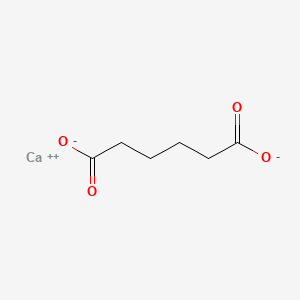 Calcium adipate chemical structure (CAS 7486-40-0)