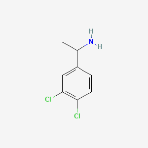 1-(3,4-Dichlorophenyl)ethanamine chemical structure (CAS 74877-07-9)