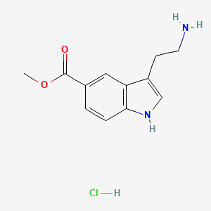 5-Carbomethoxytryptamine hydrochloride chemical structure (CAS 74884-81-4)