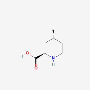 (2R,4R)-4-Methylpiperidine-2-carboxylic acid chemical structure (CAS 74892-81-2)