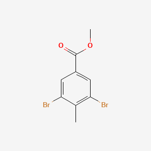 Methyl 3,5-dibromo-4-methylbenzoate chemical structure (CAS 74896-66-5)