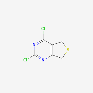 2,4-Dichloro-5,7-dihydrothieno[3,4-d]pyrimidine chemical structure (CAS 74901-71-6)