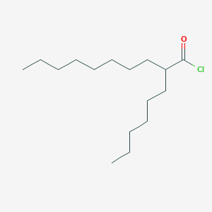 2-Hexyldecanoyl chloride chemical structure (CAS 74918-57-3)