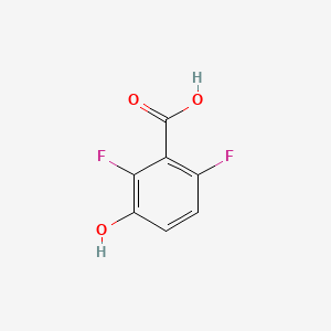2,6 Difluoro 3-hydroxy benzoic acid chemical structure (CAS 749230-32-8)