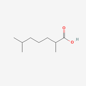 2,6-Dimethylheptanoic acid chemical structure (CAS 7494-12-4)