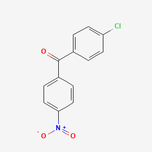 (4-Chlorophenyl)(4-nitrophenyl)methanone chemical structure (CAS 7497-60-1)