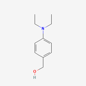 [4-(Diethylamino)phenyl]methanol chemical structure (CAS 74974-49-5)