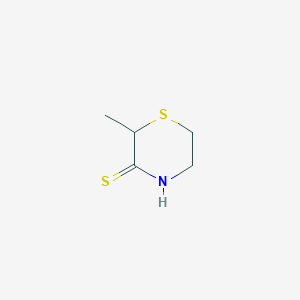 2-Methylthiomorpholine-3-thione chemical structure (CAS 74986-81-5)