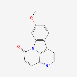 9-Methoxy-6H-indolo[3,2,1-de][1,5]naphthyridin-6-one chemical structure (CAS 74991-91-6)