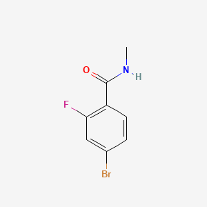 4-Bromo-2-fluoro-N-methylbenzamide chemical structure (CAS 749927-69-3)