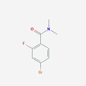 4-Bromo-2-fluoro-N,N-dimethylbenzamide chemical structure (CAS 749927-80-8)