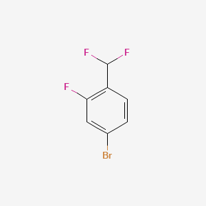 4-Bromo-1-(difluoromethyl)-2-fluorobenzene chemical structure (CAS 749932-17-0)