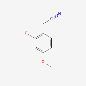 2-(2-Fluoro-4-methoxyphenyl)acetonitrile chemical structure (CAS 749934-29-0)