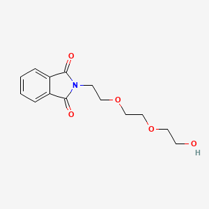 2-{2-[2-(2-Hydroxyethoxy)ethoxy]ethyl}isoindole-1,3-dione chemical structure (CAS 75001-08-0)