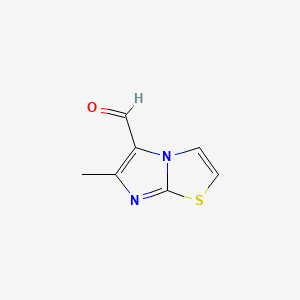 6-Methylimidazo[2,1-b]thiazole-5-carbaldehyde chemical structure (CAS 75001-31-9)