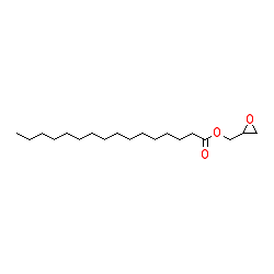 Oxiran-2-ylmethyl palmitate chemical structure (CAS 7501-44-2)