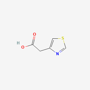 2-(4-Thiazolyl)acetic Acid chemical structure (CAS 7504-44-1)