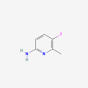 5-Iodo-6-methylpyridin-2-amine chemical structure (CAS 75073-11-9)
