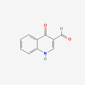 4-Hydroxyquinoline-3-carbaldehyde chemical structure (CAS 7509-12-8)