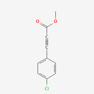 Methyl 3-(4-chlorophenyl)propiolate chemical structure (CAS 7515-18-6)