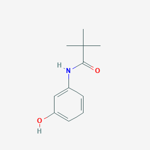 N-(3-Hydroxyphenyl)pivalamide chemical structure (CAS 75151-82-5)