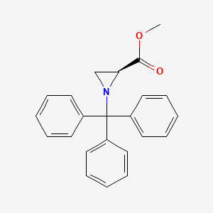 (S)-Methyl 1-tritylaziridine-2-carboxylate chemical structure (CAS 75154-68-6)