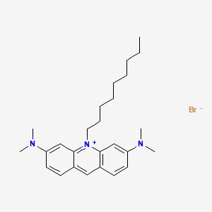 3,6-Bis(dimethylamino)-10-nonylacridin-10-ium bromide chemical structure (CAS 75168-11-5)