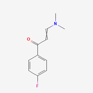 3-(Dimethylamino)-1-(4-fluorophenyl)prop-2-en-1-one chemical structure (CAS 75175-77-8)