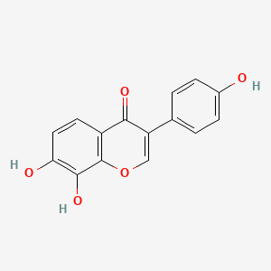 7,8-Dihydroxy-3-(4-hydroxyphenyl)-4H-chromen-4-one chemical structure (CAS 75187-63-2)