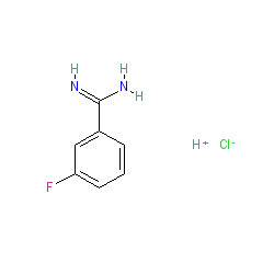 3-Fluorobenzimidamide hydrochloride chemical structure (CAS 75207-72-6)