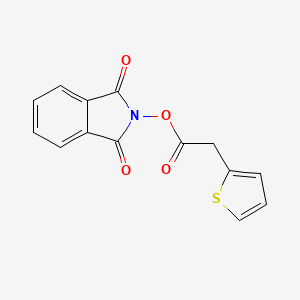 1,3-Dioxoisoindolin-2-yl 2-(thiophen-2-yl)acetate chemical structure (CAS 752204-15-2)