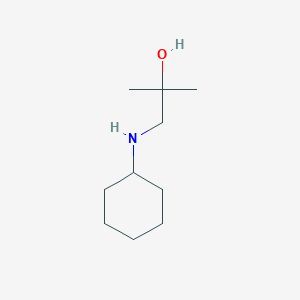 1-(Cyclohexylamino)-2-methylpropan-2-ol chemical structure (CAS 7527-65-3)