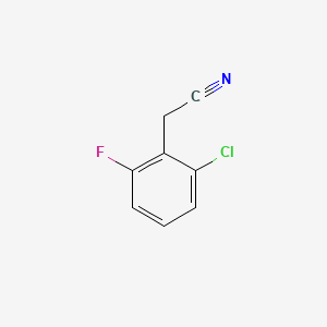2-Chloro-6-fluorophenylacetonitrile chemical structure (CAS 75279-55-9)