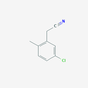 2-(5-Chloro-2-methylphenyl)acetonitrile chemical structure (CAS 75279-57-1)