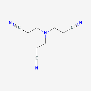 3,3',3''-Nitrilotripropanenitrile chemical structure (CAS 7528-78-1)