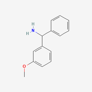 3-Methoxybenzhydrylamine chemical structure (CAS 752924-21-3)