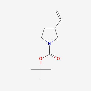 tert-Butyl 3-vinylpyrrolidine-1-carboxylate chemical structure (CAS 753015-96-2)