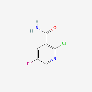 2-Chloro-5-fluoronicotinamide chemical structure (CAS 75302-64-6)
