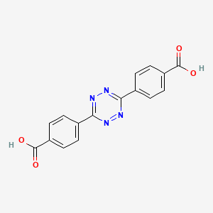 4,4'-(1,2,4,5-Tetrazine-3,6-diyl)dibenzoic acid chemical structure (CAS 753031-26-4)