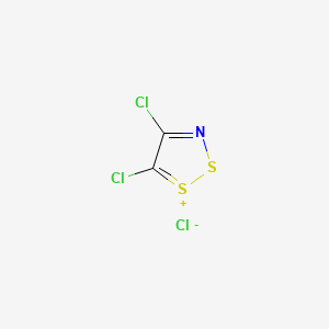 4,5-Dichloro-1,2,3-dithiazol-1-ium chloride chemical structure (CAS 75318-43-3)