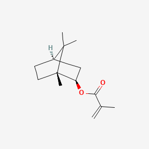 rel-(1R,2R,4R)-1,7,7-Trimethylbicyclo[2.2.1]heptan-2-yl methacrylate chemical structure (CAS 7534-94-3)