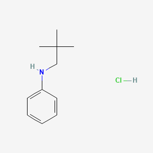 Benzenamine, N-(2,2-dimethylpropyl)-, hydrochloride chemical structure (CAS 75351-09-6)
