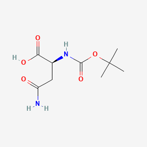 Boc-Asn-OH chemical structure (CAS 7536-55-2)