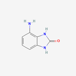 4-Amino-1H-benzo[d]imidazol-2(3H)-one chemical structure (CAS 75370-65-9)