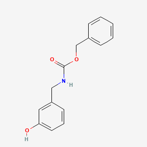 Benzyl (3-hydroxybenzyl)carbamate chemical structure (CAS 75383-61-8)