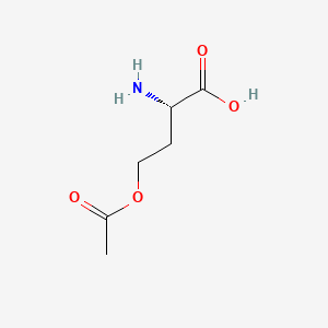 (S)-4-Acetoxy-2-aminobutanoic acid chemical structure (CAS 7540-67-2)